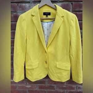 Talbots Women's Vibrant Yellow Blazer women’s size 10 petite large